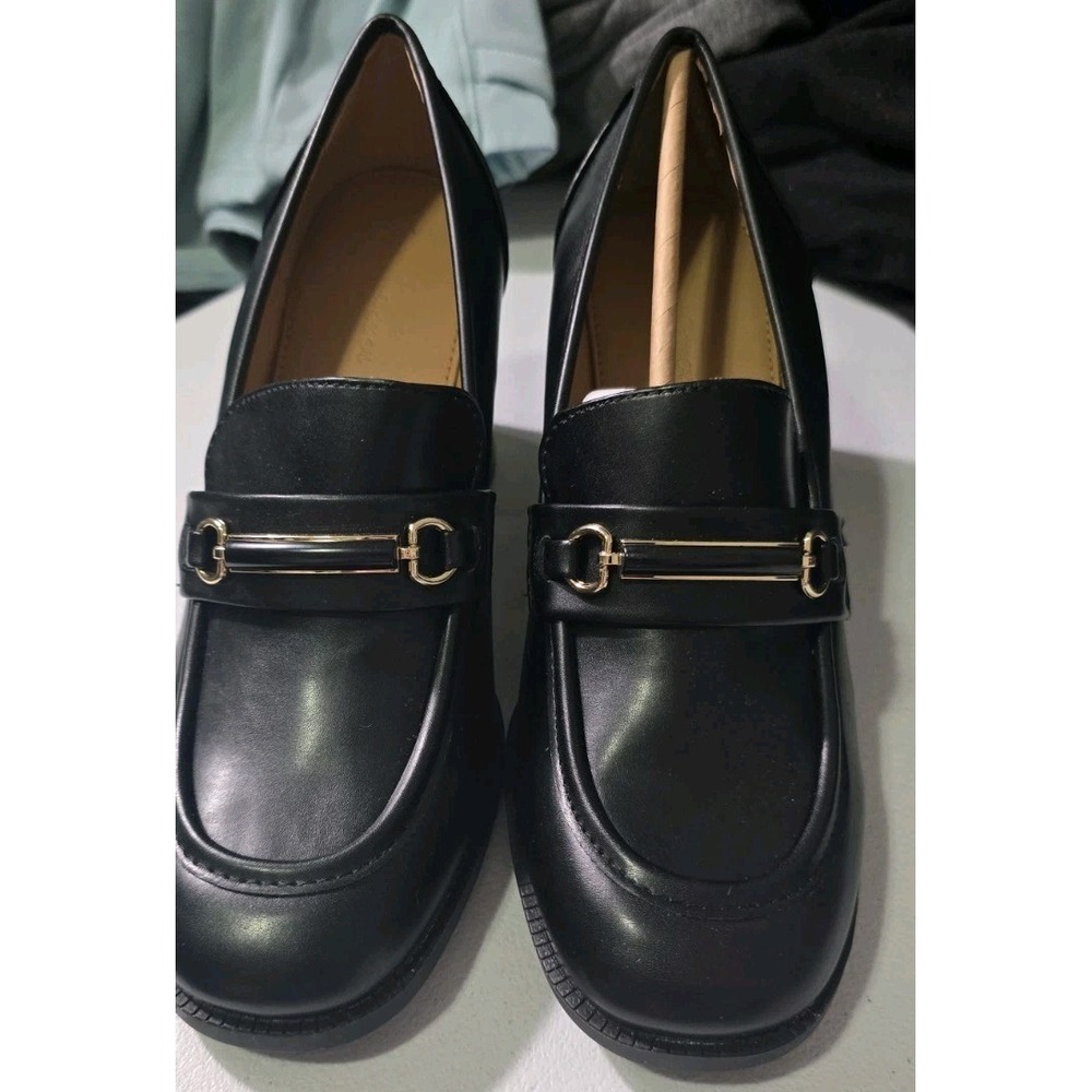 Easy Fever Women Comfortable Slip On Chunky Heel Office‎ Dress Wedding Pump Shoe